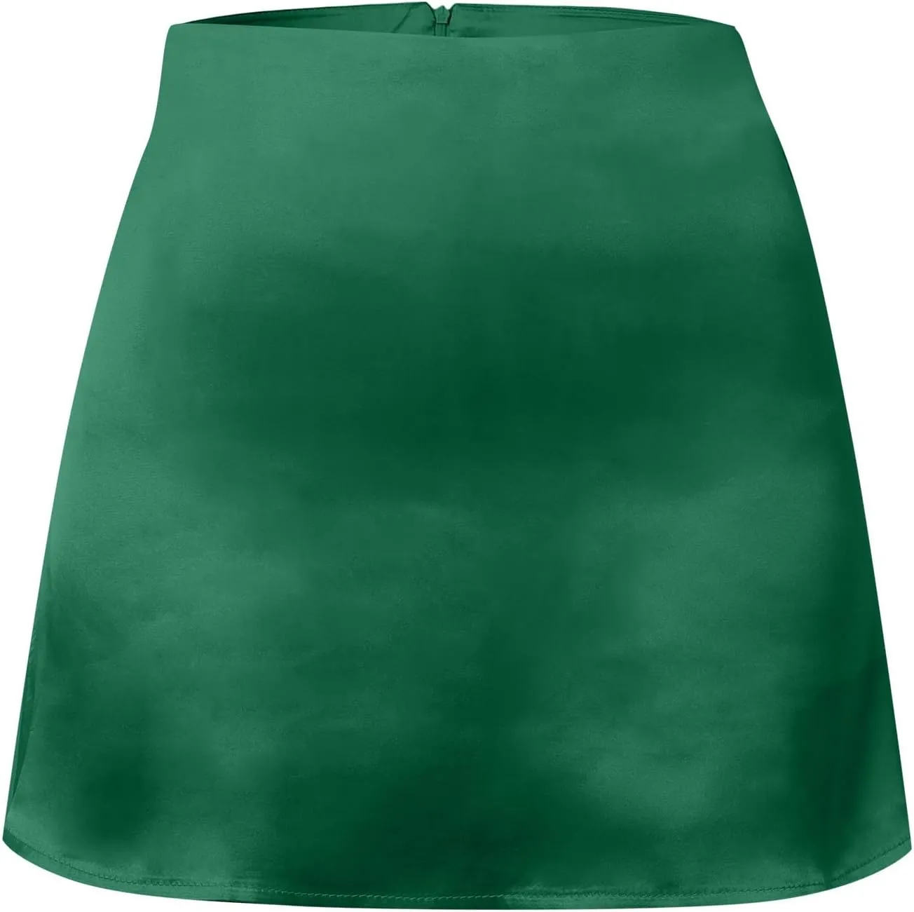 Bed Skirt Full Women's Mini A Line Skirt Skirt High Waist Zipper Satin Ribbon Lined Skirt Skirt Womens Vintage