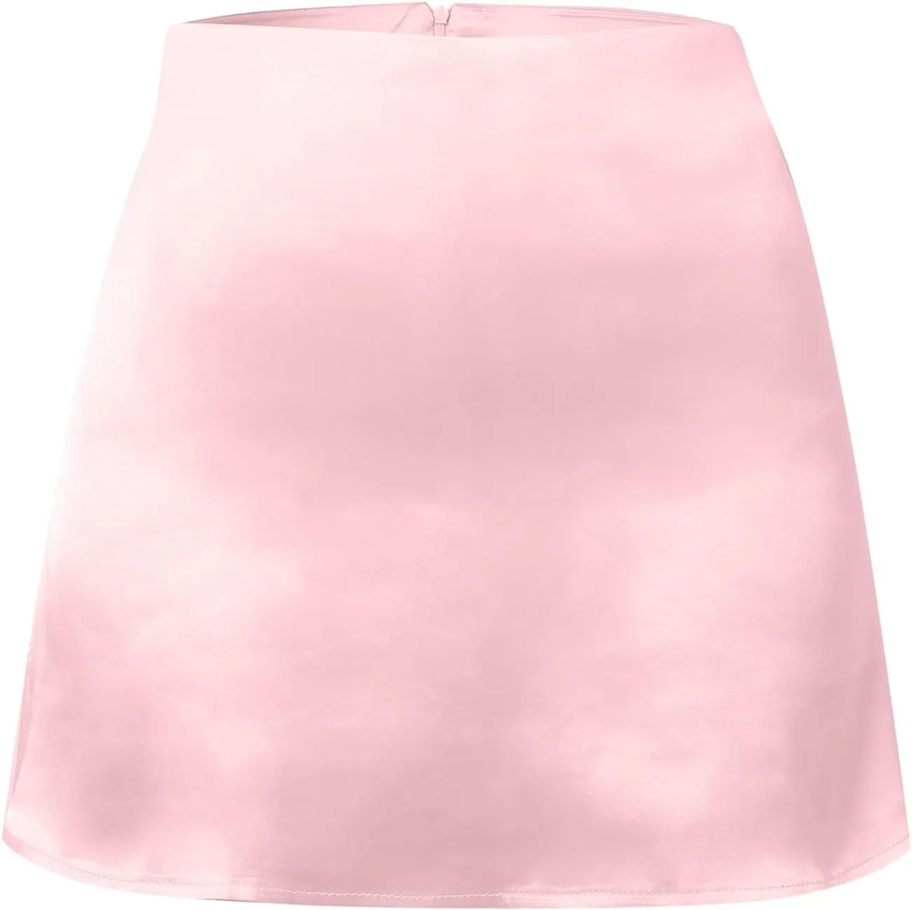 Bed Skirt Full Women's Mini A Line Skirt Skirt High Waist Zipper Satin Ribbon Lined Skirt Skirt Womens Vintage