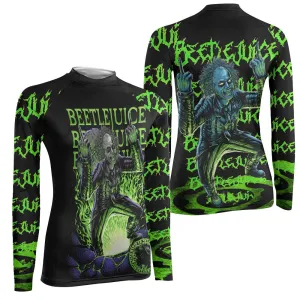 Beetlejuice Is Back Women's Long Sleeve Rash Guard