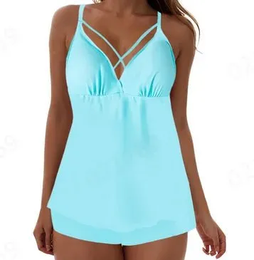 Big Flower Tankini Set for Women - Stylish Summer Swimsuit