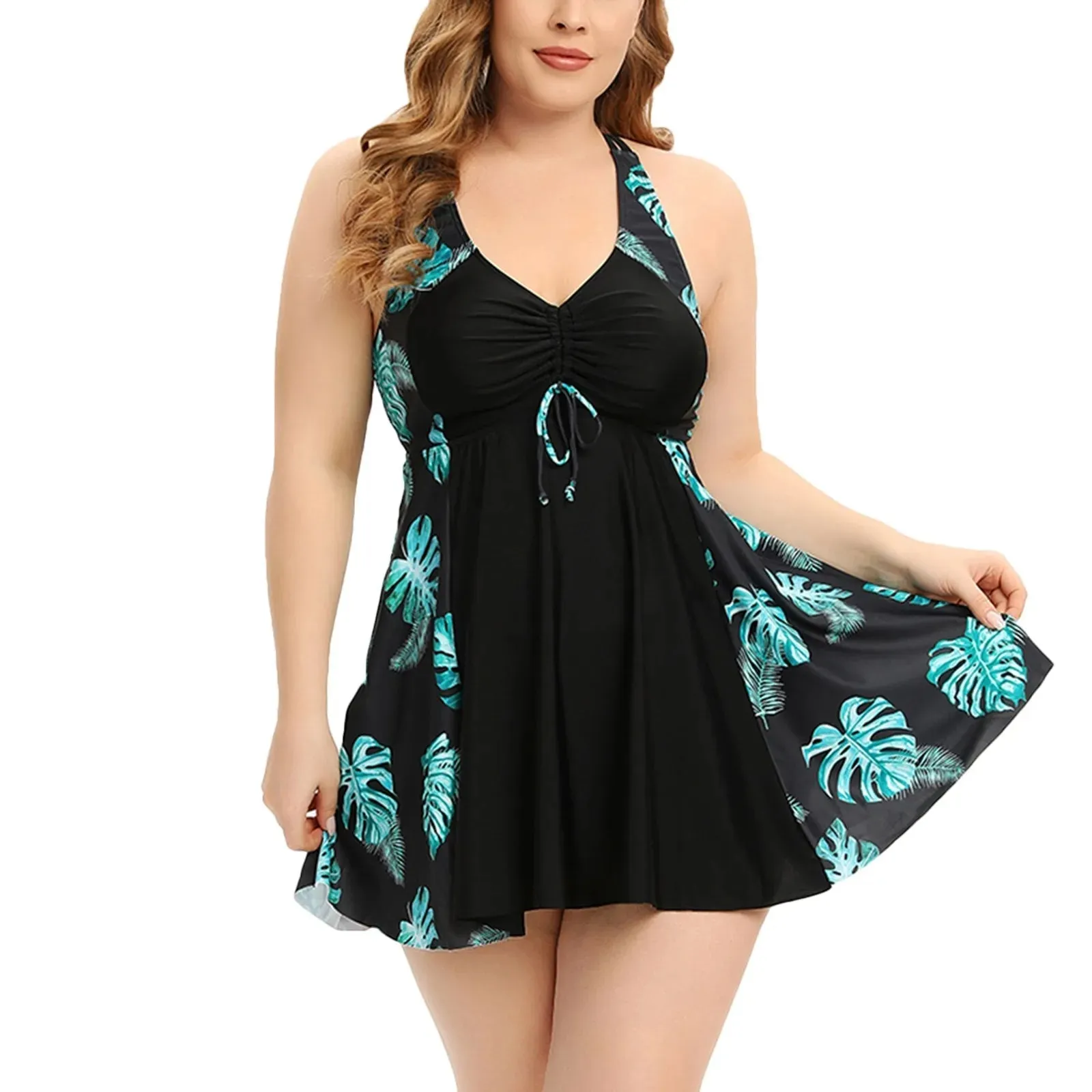 Big Flower Tankini Set for Women - Stylish Summer Swimsuit