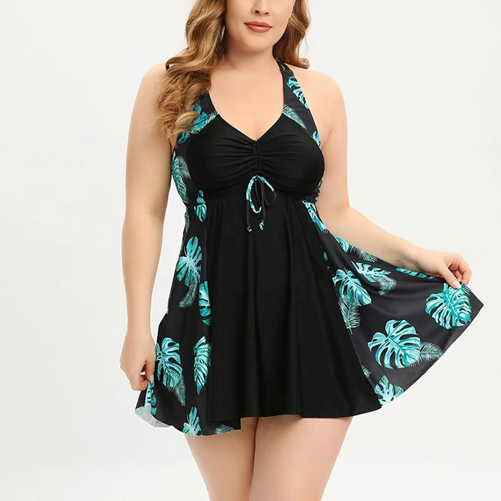 Big Flower Tankini Set for Women - Stylish Summer Swimsuit