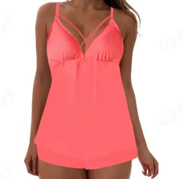 Big Flower Tankini Set for Women - Stylish Summer Swimsuit