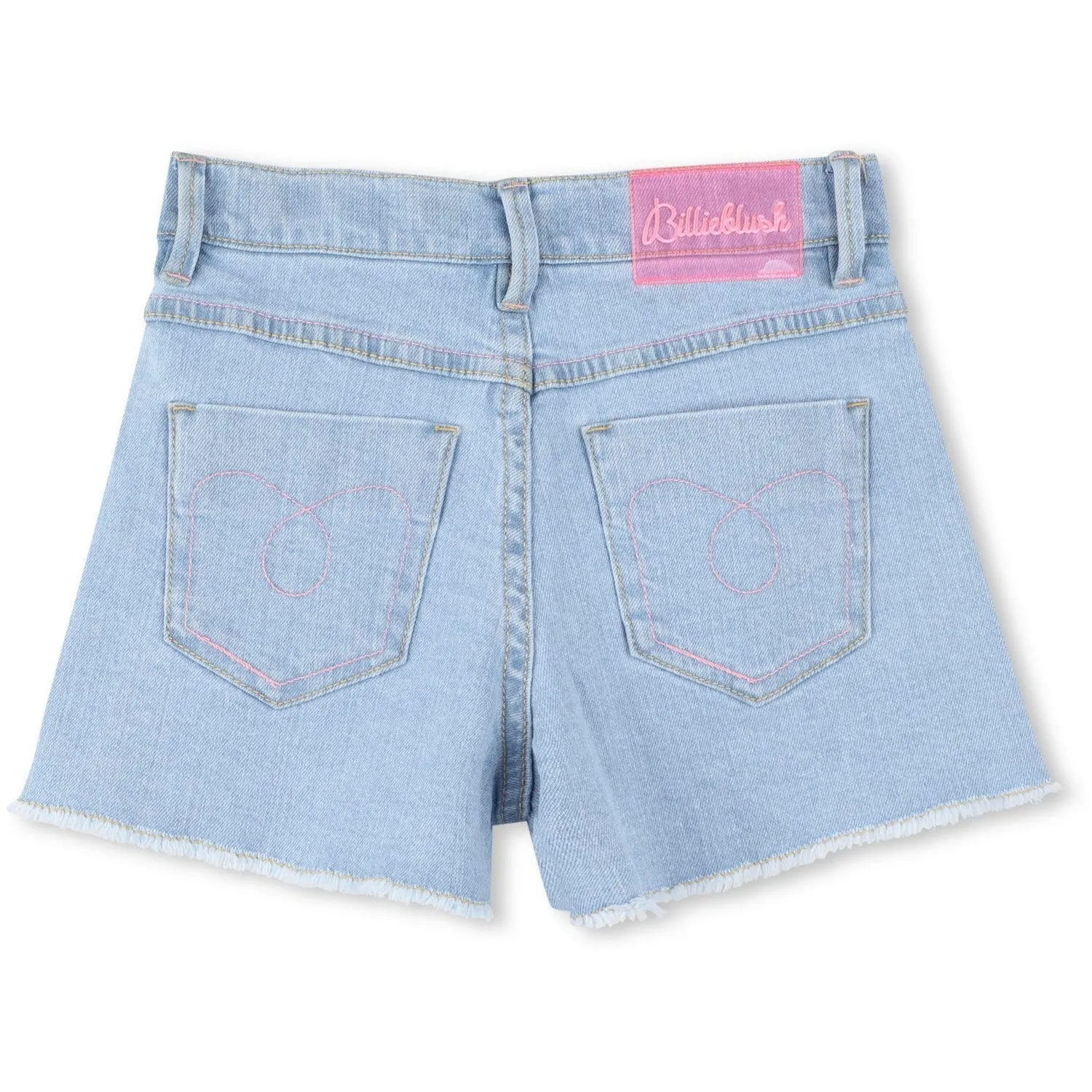 Billieblush Double Stone Bleach Denim Shorts