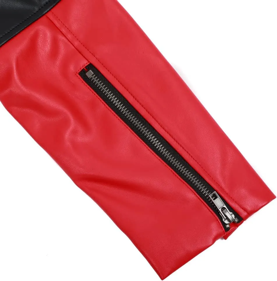 Bioworld Harley Quinn Faux Leather Moto Jacket
