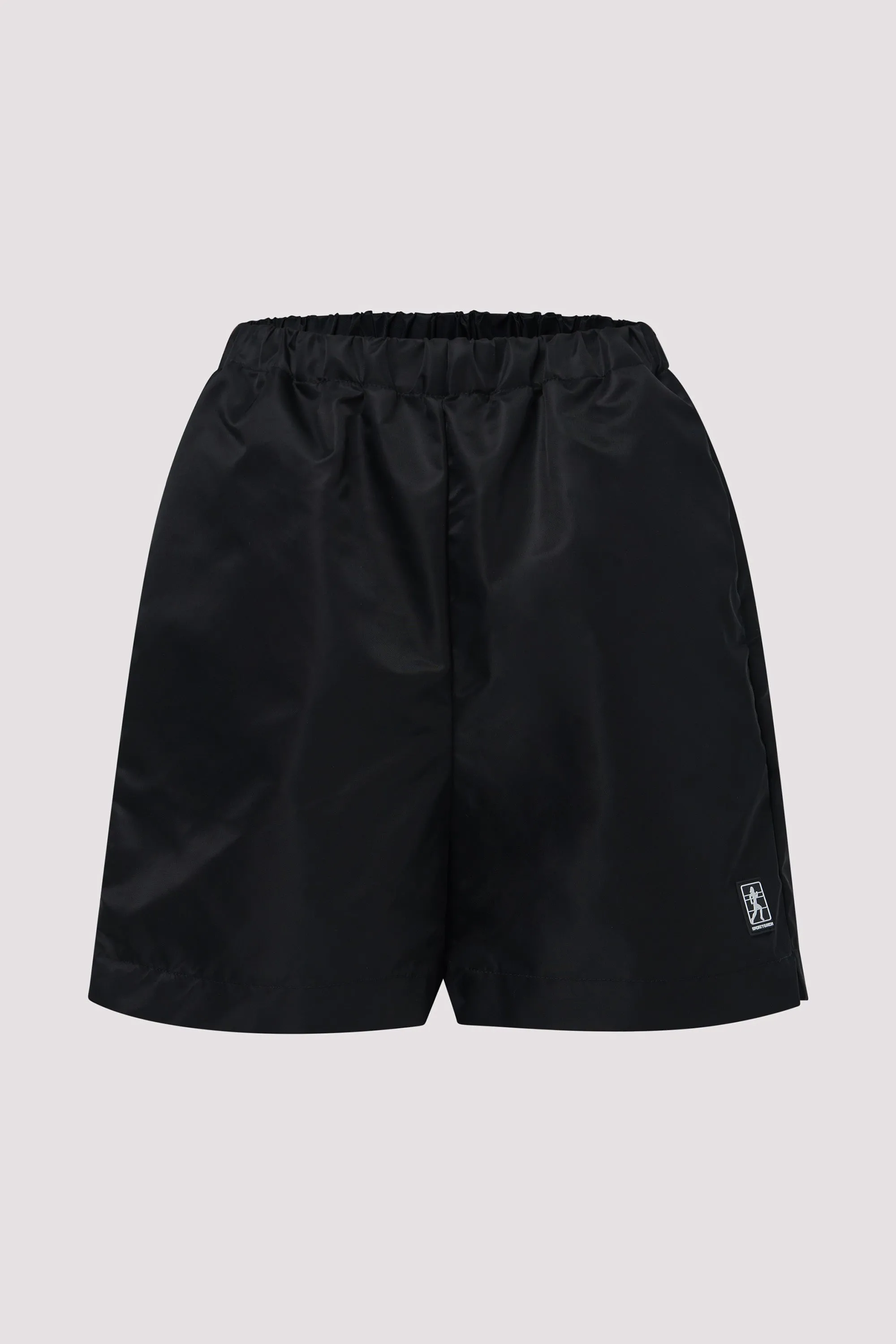 Black Running Woman Nylon Shorts