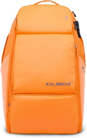 BLACKBRIAR Travel Backpack- 35L Water Resistant Anti-Theft Bag- Airline Carry-On Laptop Computer Backpack Orange