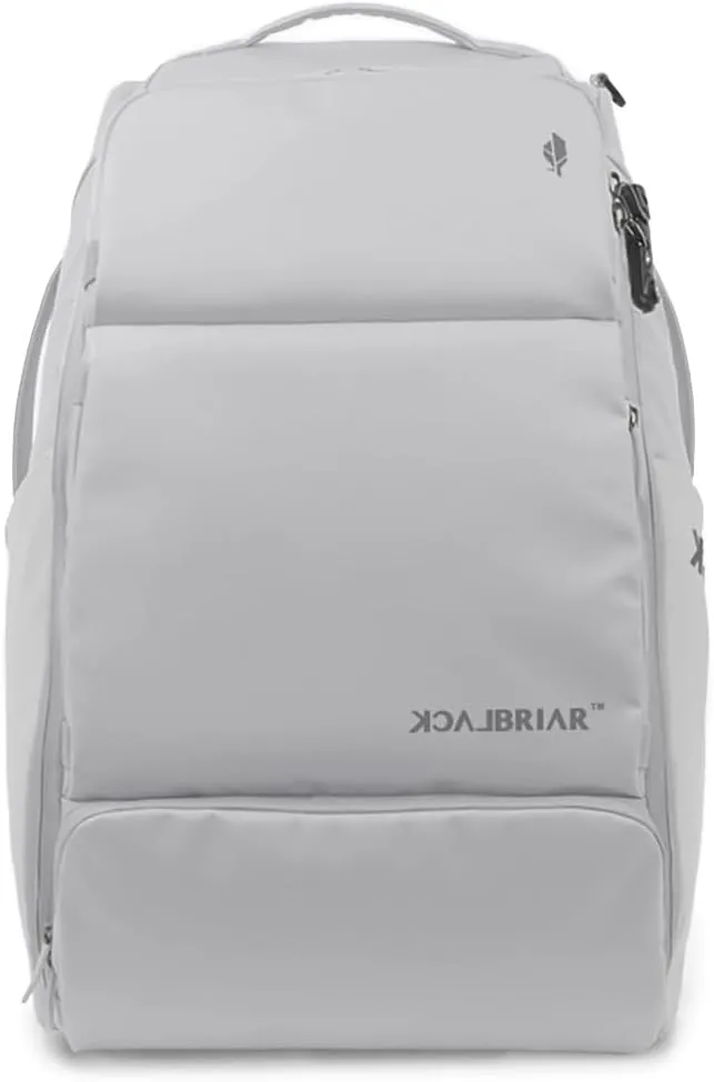 BLACKBRIAR Travel Backpack- 65L Water Resistant Anti-Theft Bag- Airline Carry-On Laptop Computer Backpack Ashygray