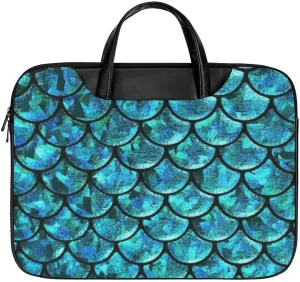 Blilng Fish Dragon Scales Laptop Case Slim Water Resistant Computer Bag with Handle Briefcase for Work