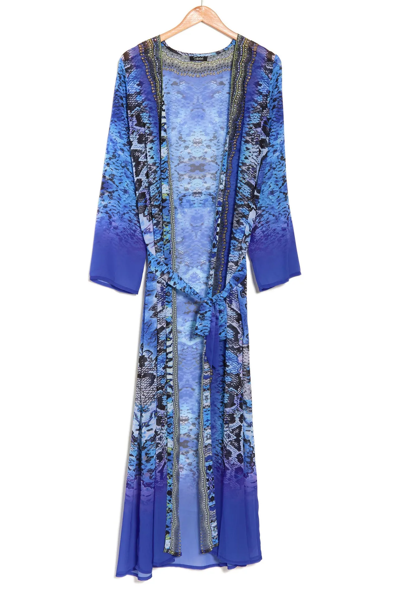 Blue Long Beach Cover up