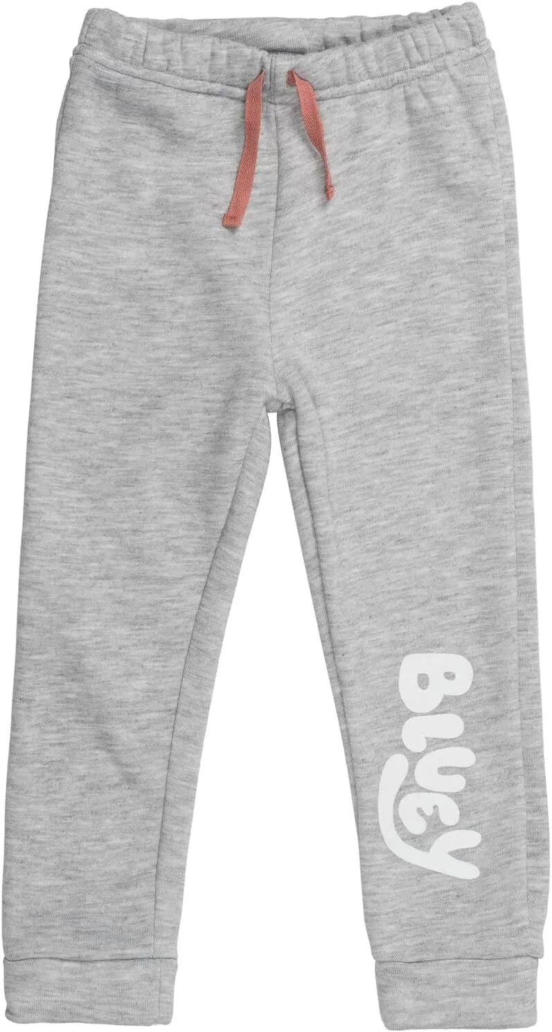 Bluey Fleece Pullover Hoodie and Pants Outfit Set Toddler to Little Kid Sizes (2T - 7-8)
