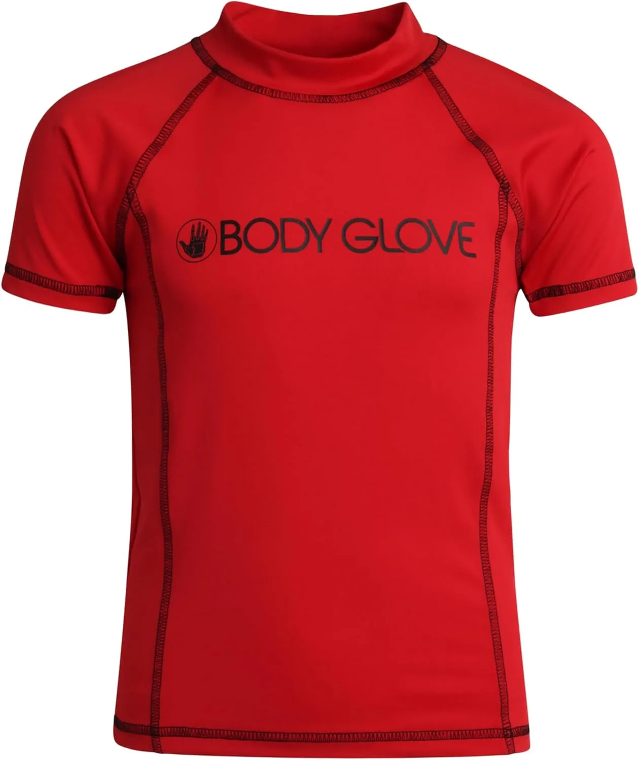 Body Glove Boys Swim Shirt - 2 Pack UPF 50  Quick Dry Sun Protection Short Sleeve Rash Guard for Boys Kids Swimwear (2T-14)