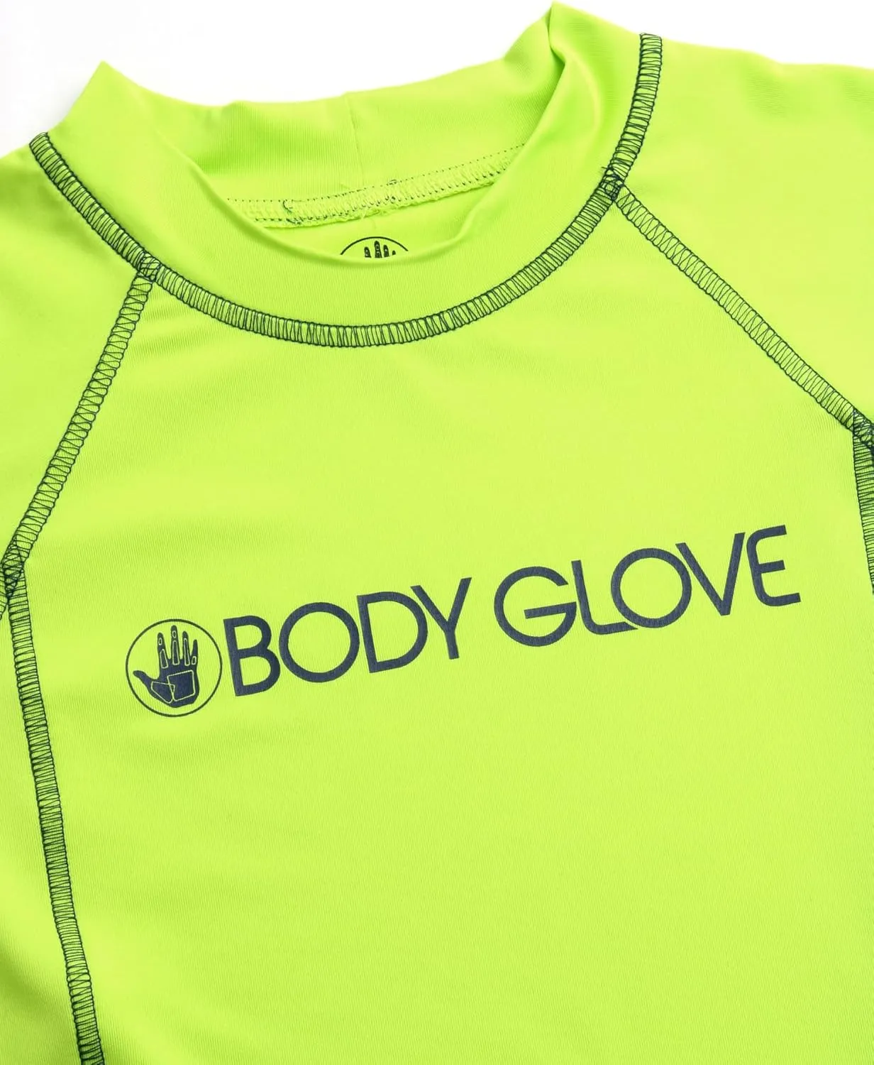 Body Glove Boys Swim Shirt - 2 Pack UPF 50  Quick Dry Sun Protection Short Sleeve Rash Guard for Boys Kids Swimwear (2T-14)