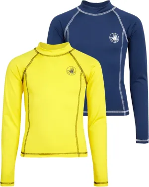 Body Glove Boys Swim Shirt - 2 Pack UPF 50  Sun Protection Quicky Dry Long Sleeve Rash Guard for Boys Kids Swimwear (2T-14)