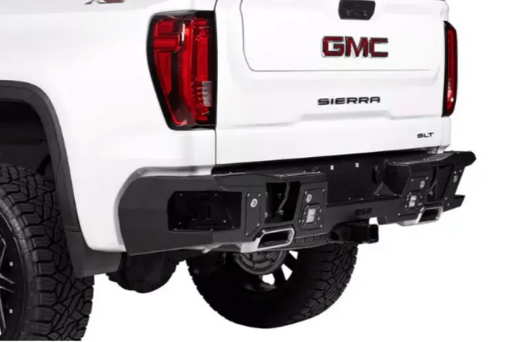 Bodyguard DFC19ANLT GMC Sierra 1500 2019-2022 A2 Rear Bumper No Sensor Light Cutouts