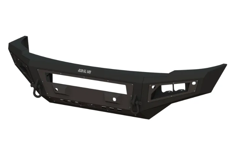 Bodyguard GAC19AY1T Chevy Silverado 1500 2019-2021 A2L Base Front Bumper Single Light Bar With Sensor Cutouts