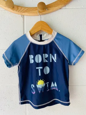Born To Swim Rash Guard, 18-24 months