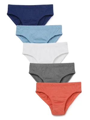 Boys Brief - Solid Multi-colour (Pack of 5)