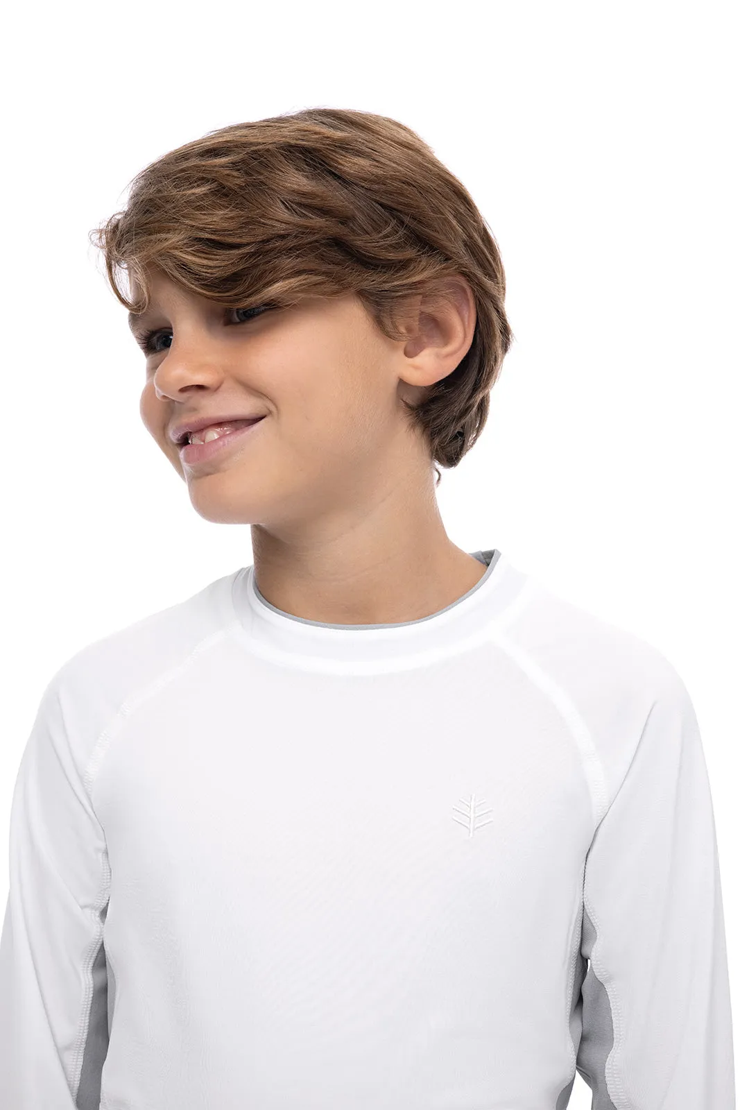 Boy's Ultimate Long Sleeve Rash Guard | White