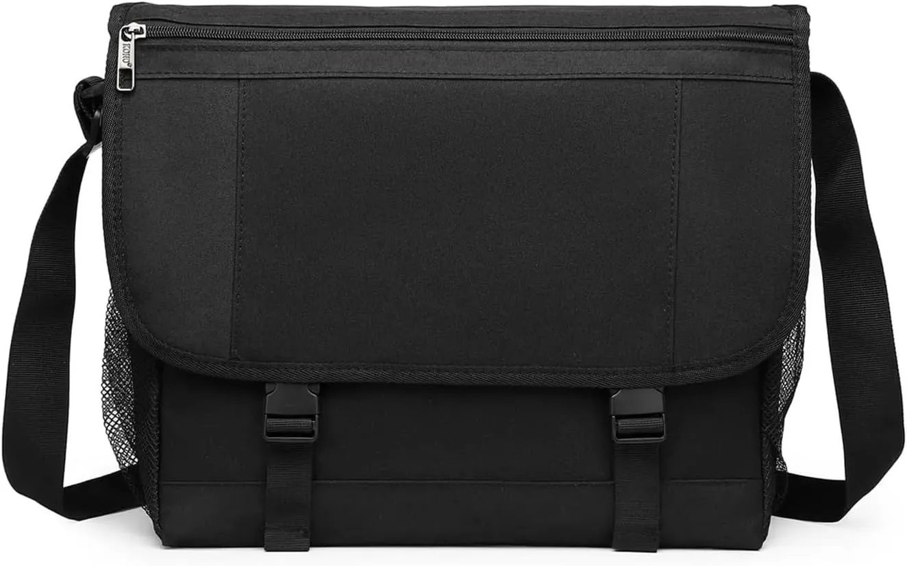 Briefcase Men Water-Resistant Laptop Messenger Bag Crossbody Day Bag For Up To 15.6 Inch Laptop