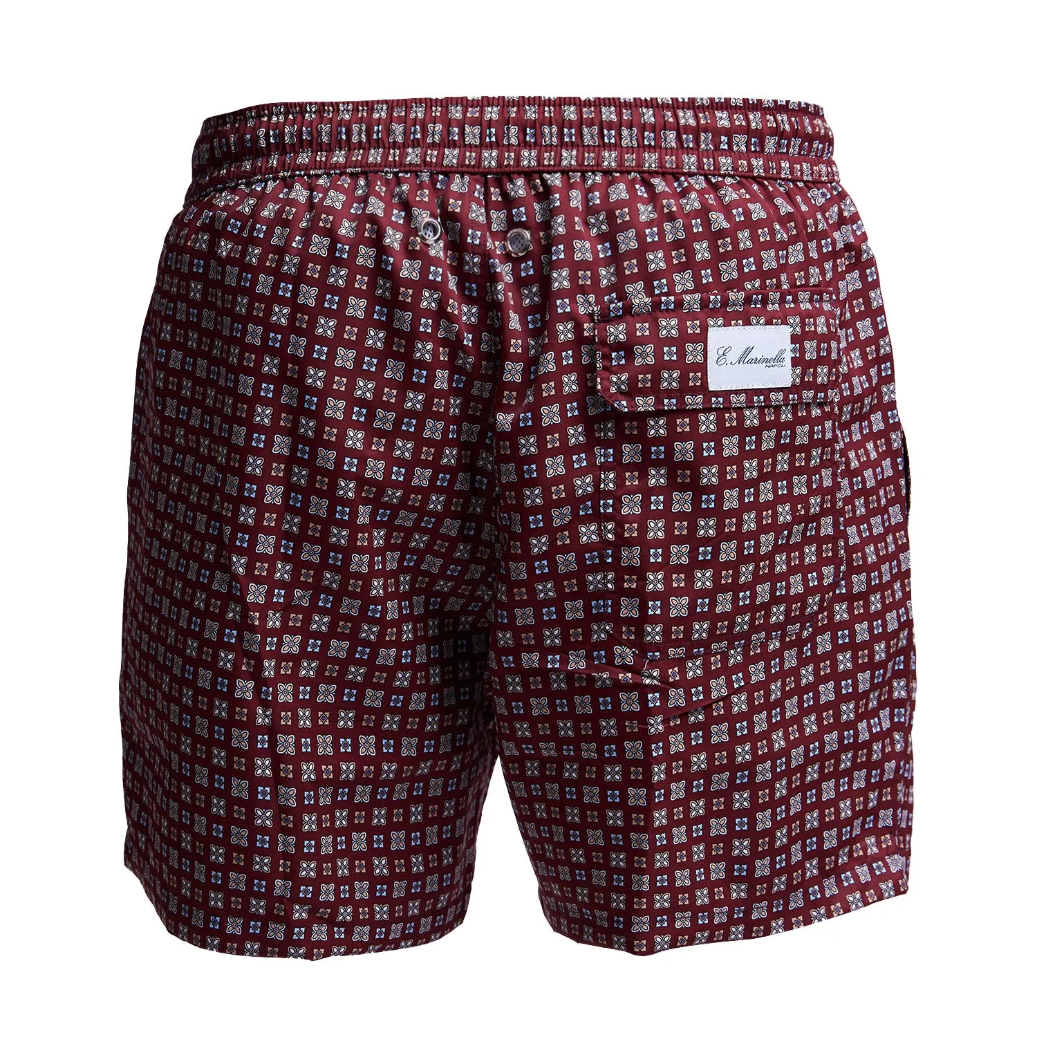 BURGUNDY SWIM SHORTS