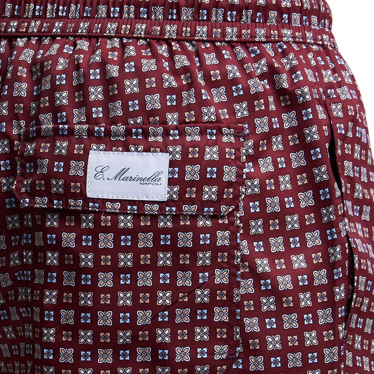 BURGUNDY SWIM SHORTS