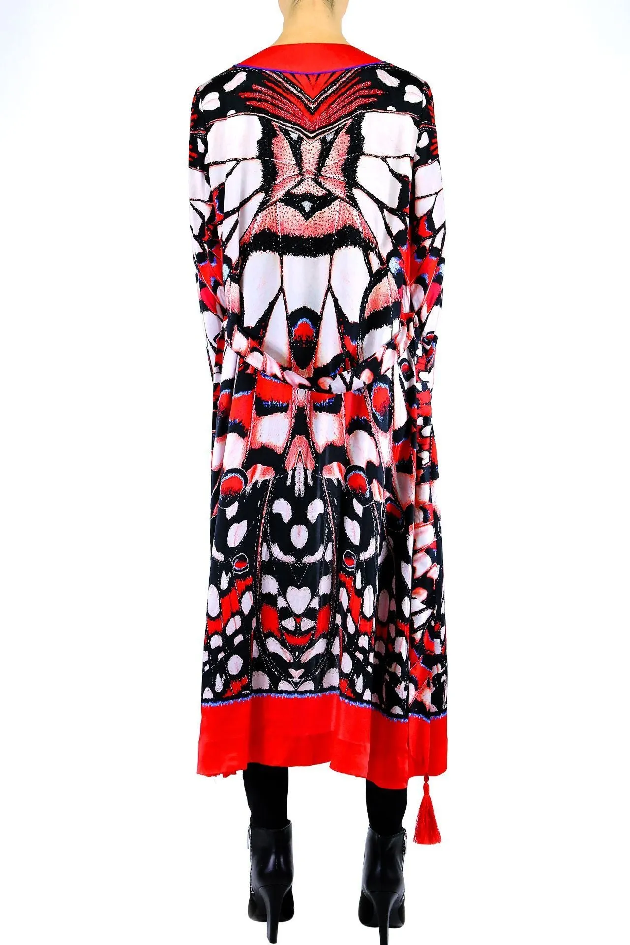 Butterfly Print Duster Robe