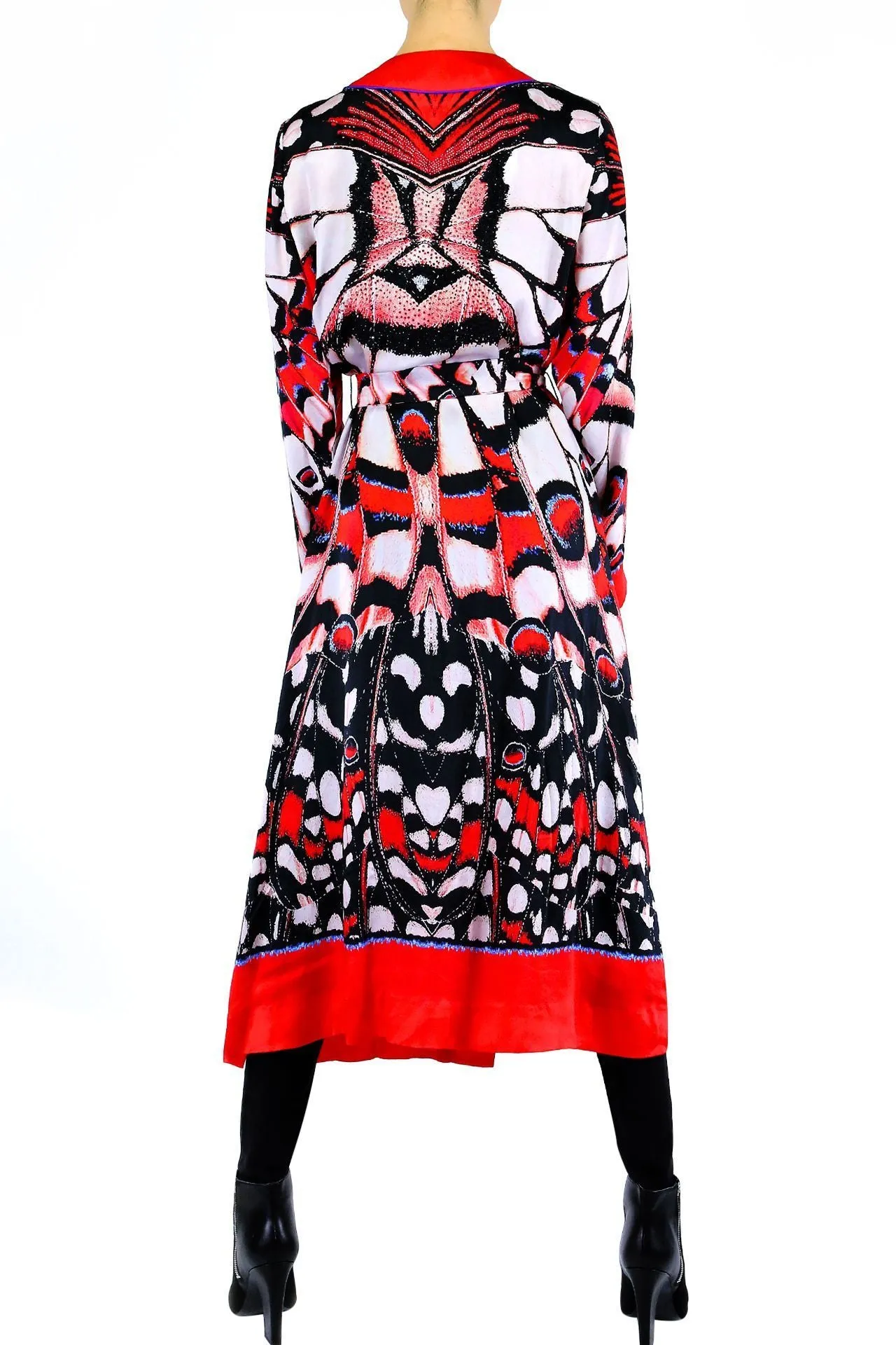 Butterfly Print Duster Robe