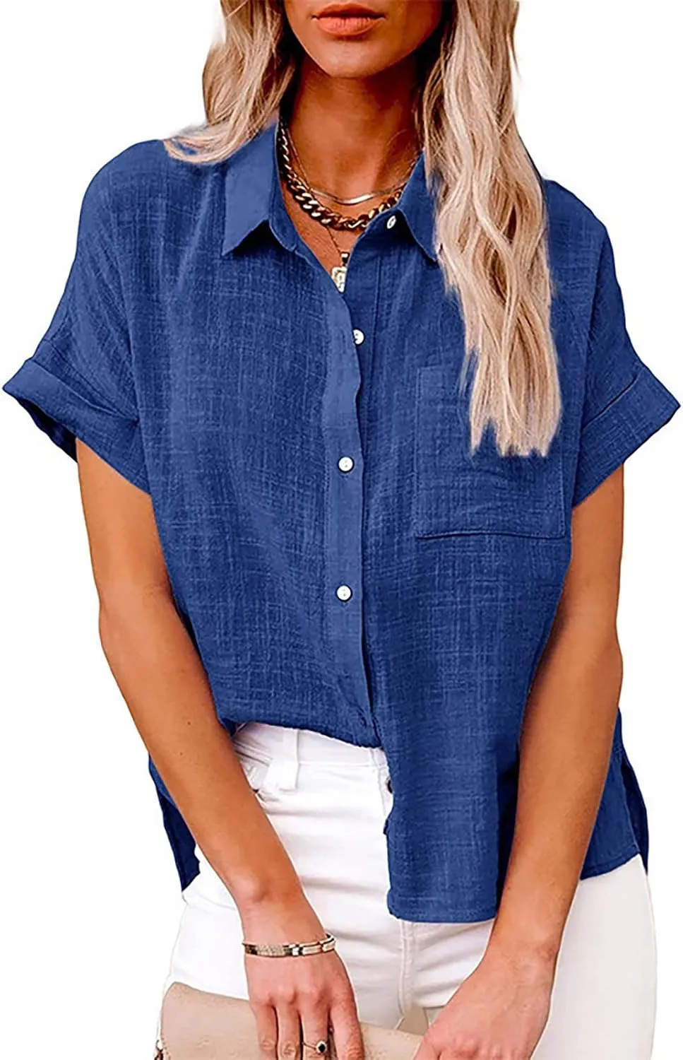 Camisa Blanca De Lino para Mujer Men's Linen Shirt Long Sleeve Big and Tall Shirts for Men 3XLt