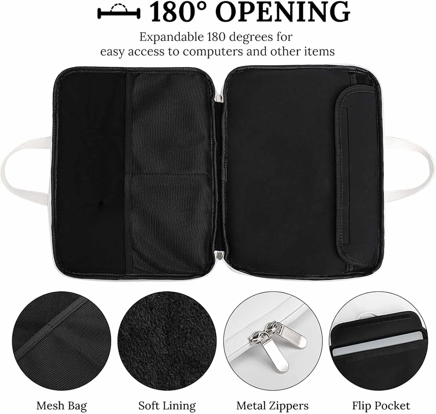 Canada Flag Leather Bag Laptop Case Slim Water Resistant Computer Bags with Handle Briefcase for Work