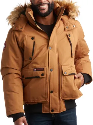 CANADA WEATHER GEAR Mens Big & Tall Winter Jacket - Heavyweight Bomber Parka Coat Jacket for Big and Tall Men (Sizes: M-5X)
