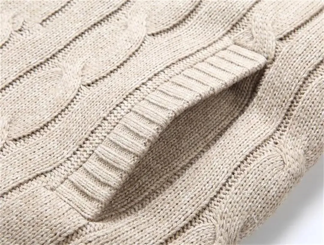 Cardigan Knitted Hooded Sweater Knitwear Men Warm Winter Sweater Coat