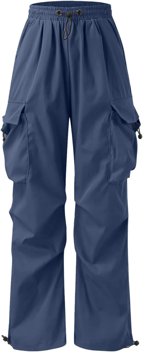 Cargo Pants for Men, Casual Solid Color Sports Multi Pocket Foot Rope Pants Street Fashion Tie Waist Sweatpants