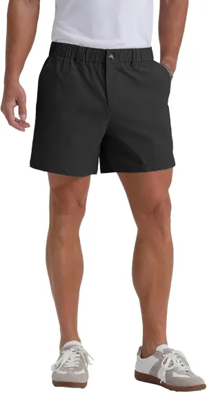 Cargo Shorts Men Summer Elastic Waist Wide Leg Shorts Baggy Comfy Classic Outdoor Quick Dry Hiking Pants with Pockets