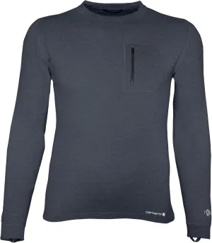 Carhartt Mens Base Force Midweight Thermal Base Layer Long Sleeve Pocket Shirt