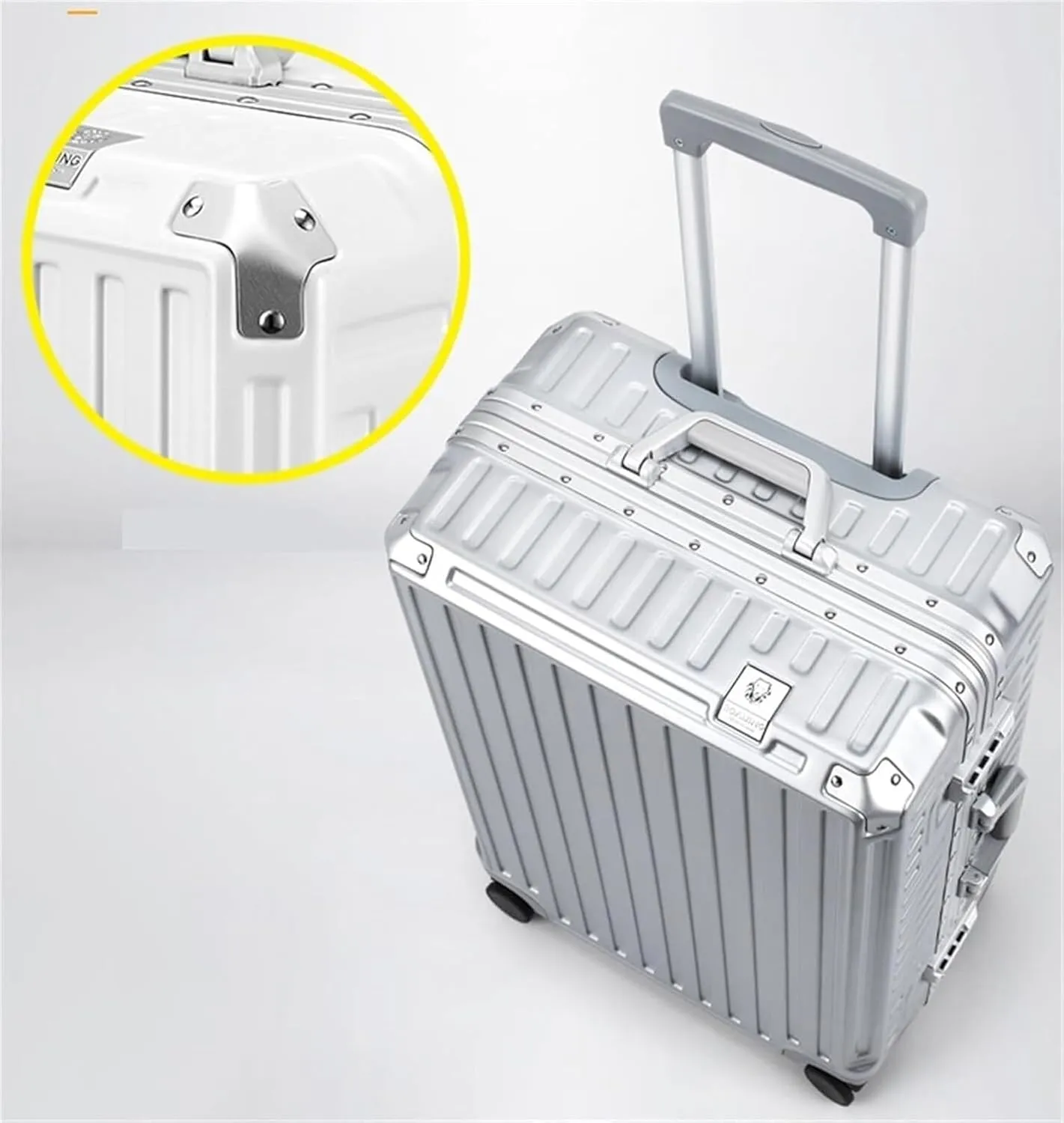 Carry-On Suitcase Hard Shell Luggage With Aluminum FrameNo Zipper Suitcase With Spinner Wheels Luggage Carry On (Color : D, Size : 28in)