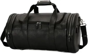 Carry On Weekender Overnight Bag Leather Duffle for Men Travel Duffel Backpack Water Resistant Laptop Weekend