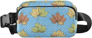 Cartoon Maple Fanny Pack Water Resistant, Women Men Waist Pack Sling Bag Purse for Travel Hiking