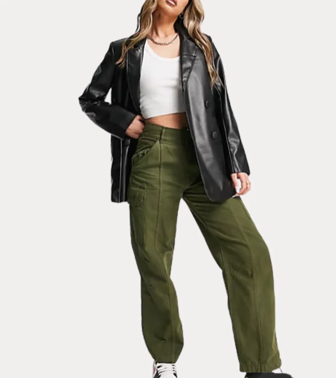 Chantelle Women's Leather Blazer