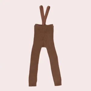Chocolate tights with straps