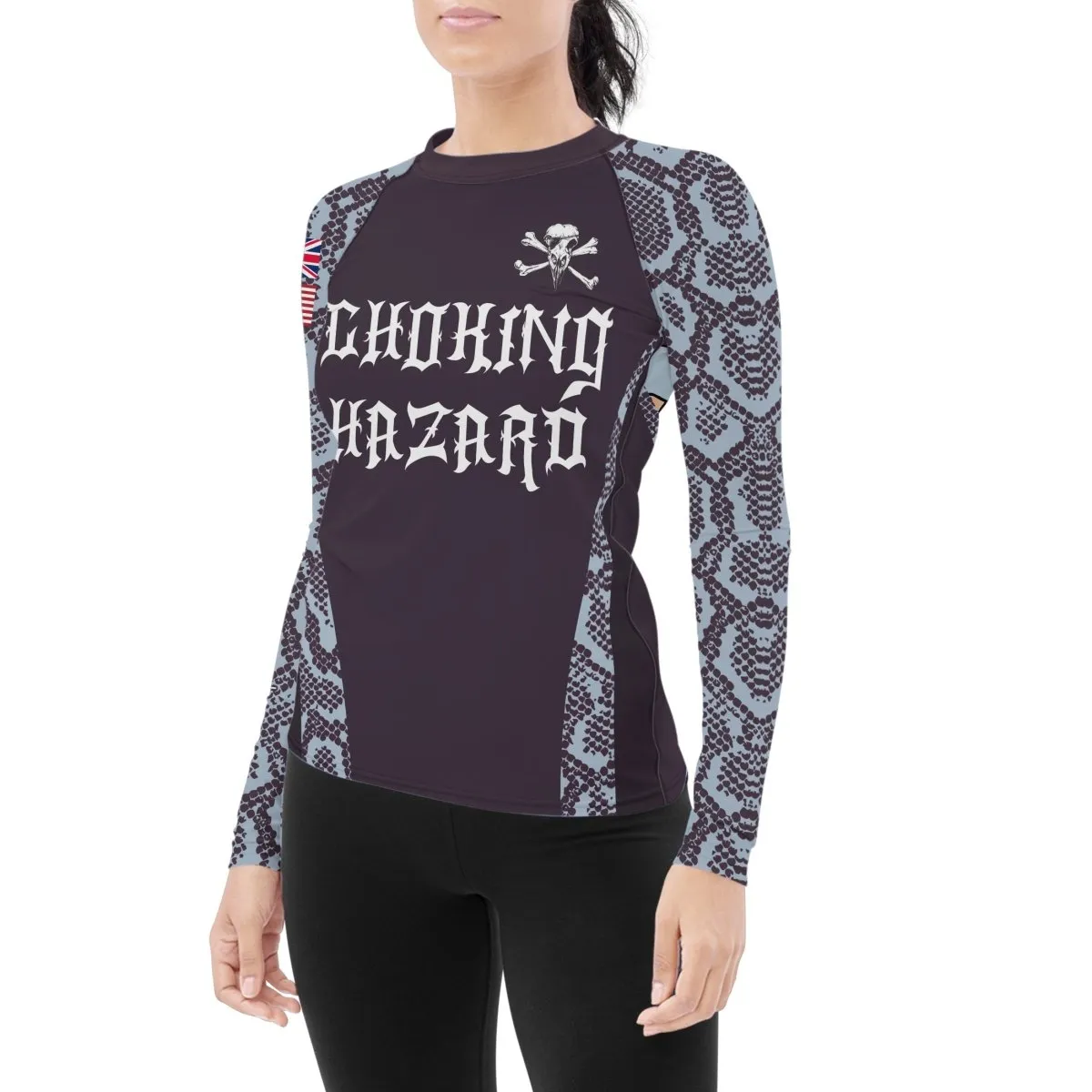 Choking Hazard Women's Long Sleeve Rash Guard