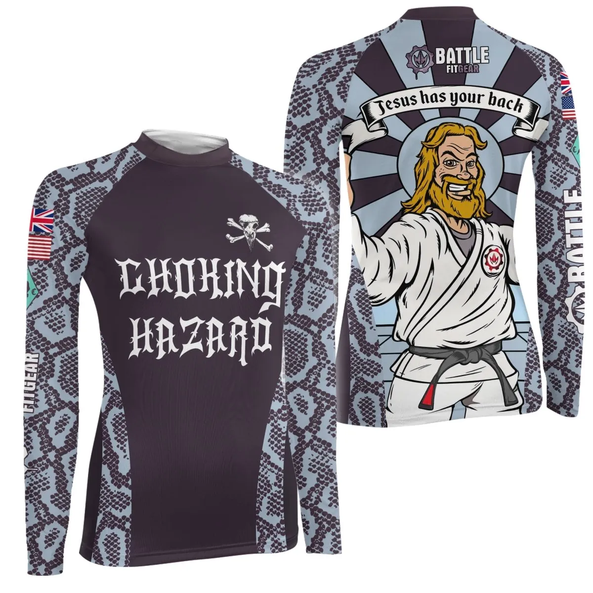 Choking Hazard Women's Long Sleeve Rash Guard