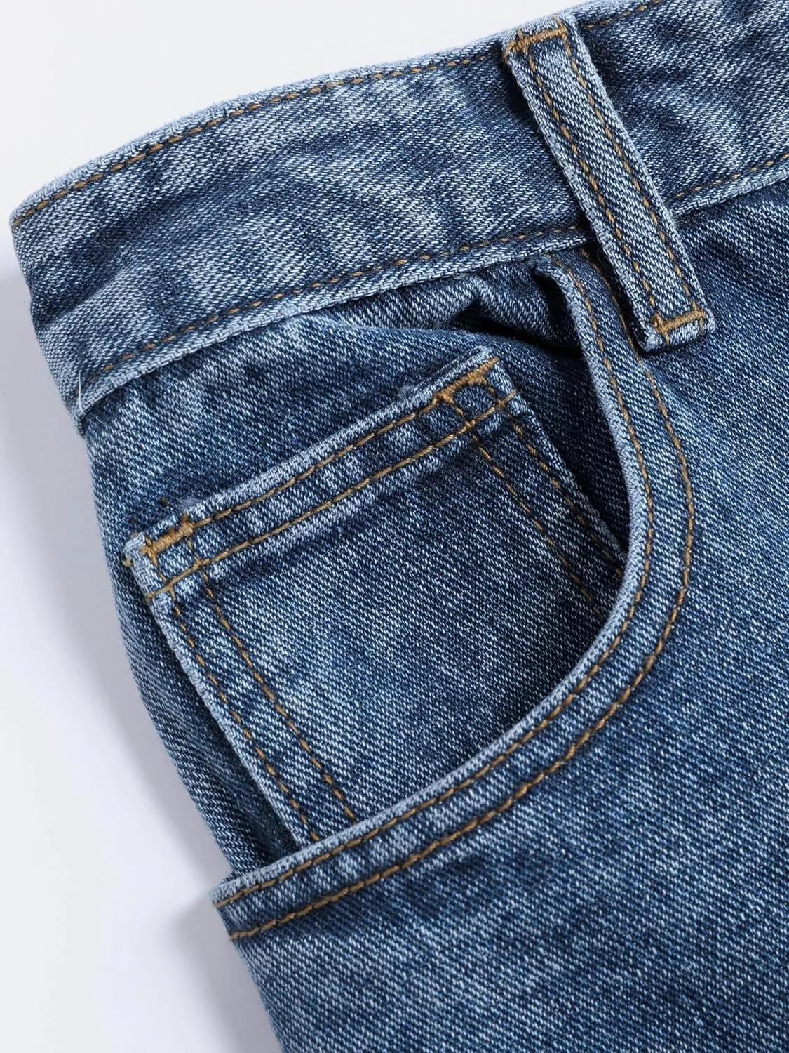 CIDER Denim Basic Ripped Jeans