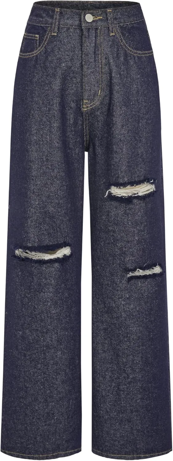CIDER Denim Basic Ripped Jeans