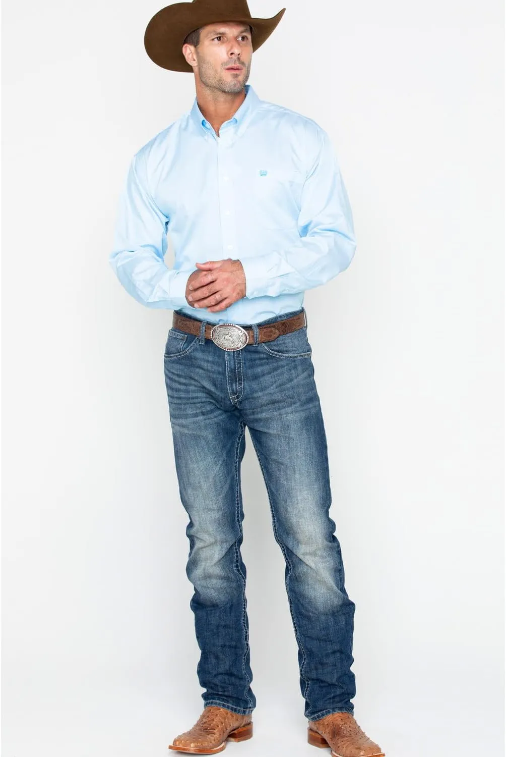 Cinch Men's Tencel Classic Fit Long Sleeve Shirt