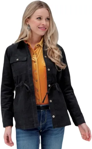 Cinch Womens Black Corduroy Shirt Jacket