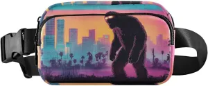 City Sasquatch Fanny Pack Water Resistant, Women Men Waist Pack Sling Bag Purse for Travel Hiking