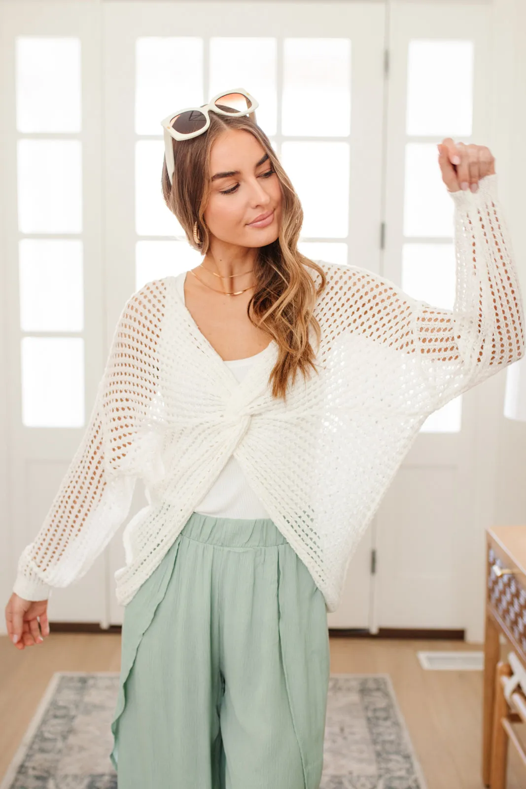 Clear View Sweater in White