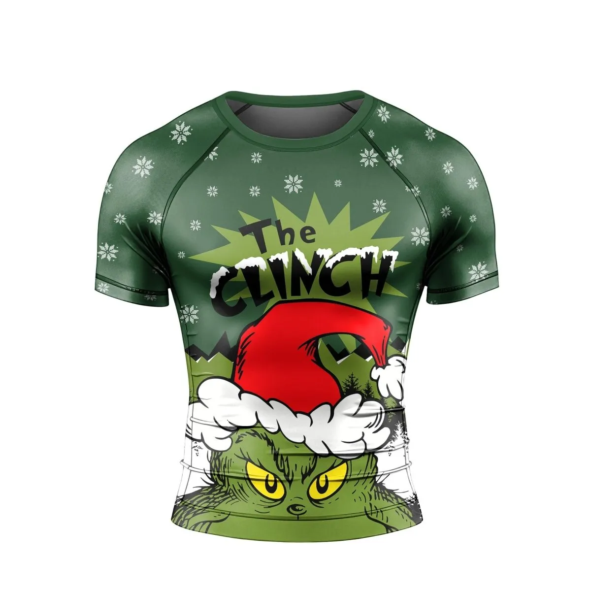 Clinch Santa Clause Short Sleeve Rash Guard