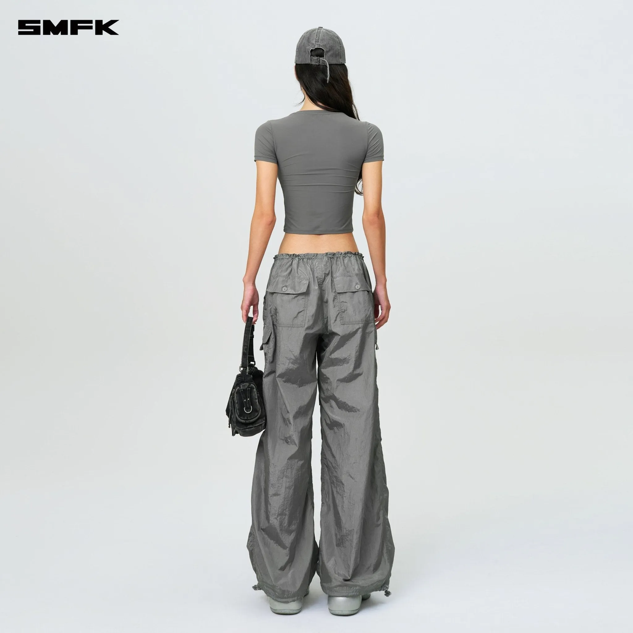Compass Hug Skin-Tight Fitting Tee Dark Gray